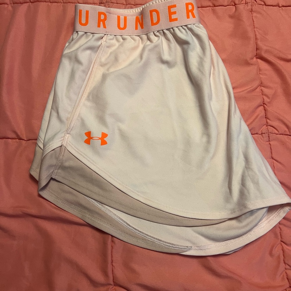 Under Armour light Pink and Coral Shorts - Picture 2 of 3